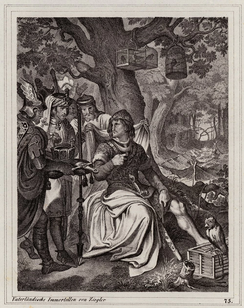Peter Johann Nepomuk Geiger - Morte di Federico II d'Austria nella battaglia del fiume Leitha 1